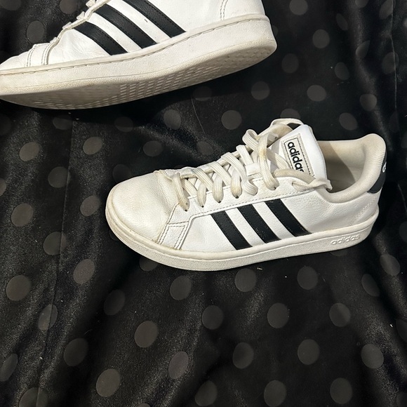 OG Adidas Classic White and Black Sneakers - Picture 3 of 5